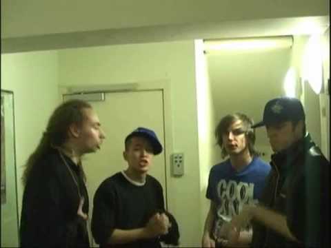 Roxorloops, ZeDe, Dharni, Blady Kris (backstage at Belgian Championship 2010).wmv