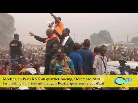 Meeting du Parti KNK à Boeing avec le président François Bozizé