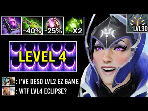 Almost Throne Gone! Crazy "Level 4" Eclipse Book of Shadows Luna vs Slark Deso LvL 2 Epic WTF Dota 2