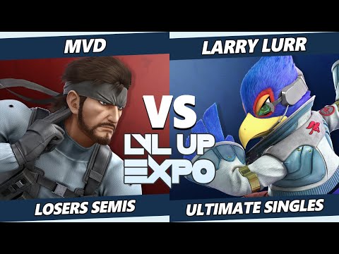 LVL Up Expo 2022 Losers Semis - MVD (Snake) Vs. Larry Lurr (Falco, Fox) SSBU Ultimate Tournament