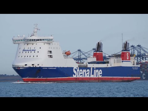 STENA FORERUNNER - Ro-Ro/Cargo ship outbound from harwich 30/9/20