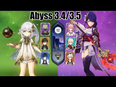 Nahida Hyperbloom And Raiden Yae Team - Abyss 3.4 / 3.5 Genshin impact