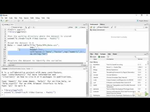 Learning R for Data Visualization The Course Overview | packtpub com