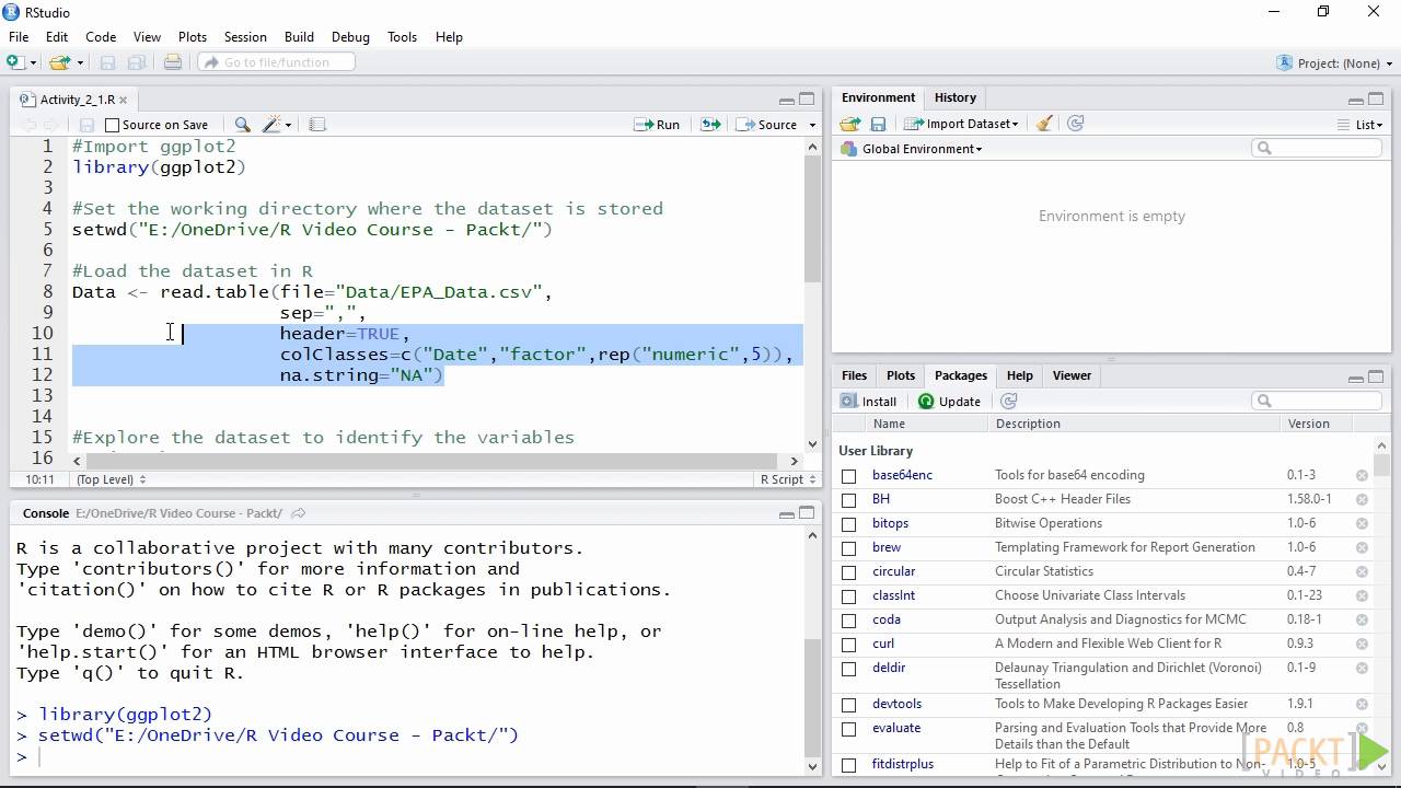 Learning R for Data Visualization: Creating Histograms | packtpub.com