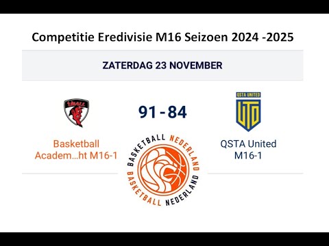 UBALL U16-1 vs QSTA U16-1 - 23/11/2024