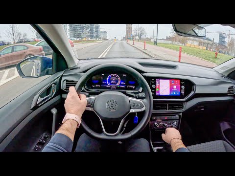 2024 Volkswagen T-Cross [1.0 TSI 110HP] |0-100| POV Test Drive #1925 Joe Black