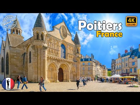 🇫🇷 Explorer Poitiers, France | Visite Virtuelle à Ne Pas Manquer en 2024 ! 4K-60fps