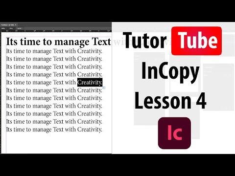 Adobe InCopy Tutorial Lesson 1 Interface