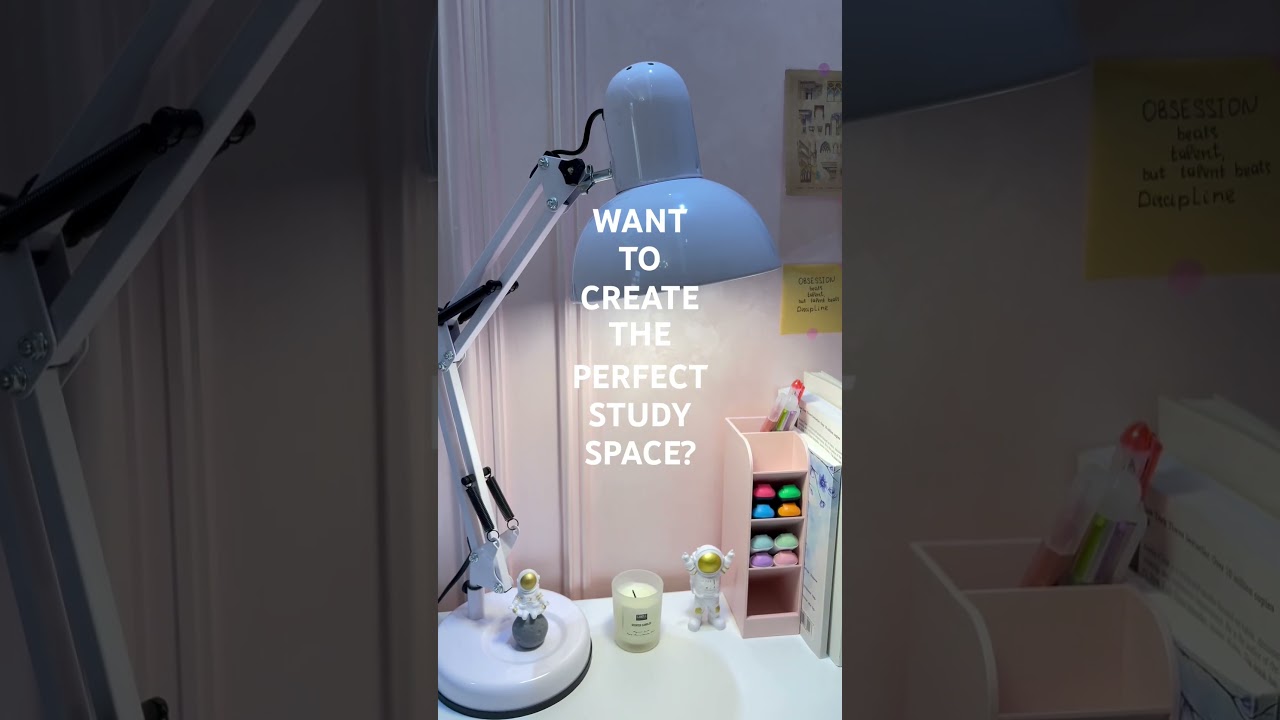 How to Create the Perfect Study Space?🧐 #aestheticstudy #desktop #study #shorts