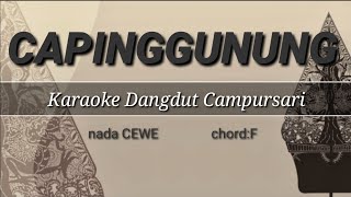 Download lagu CAPING GUNUNG Karaoke campursari || nada cewe mp3