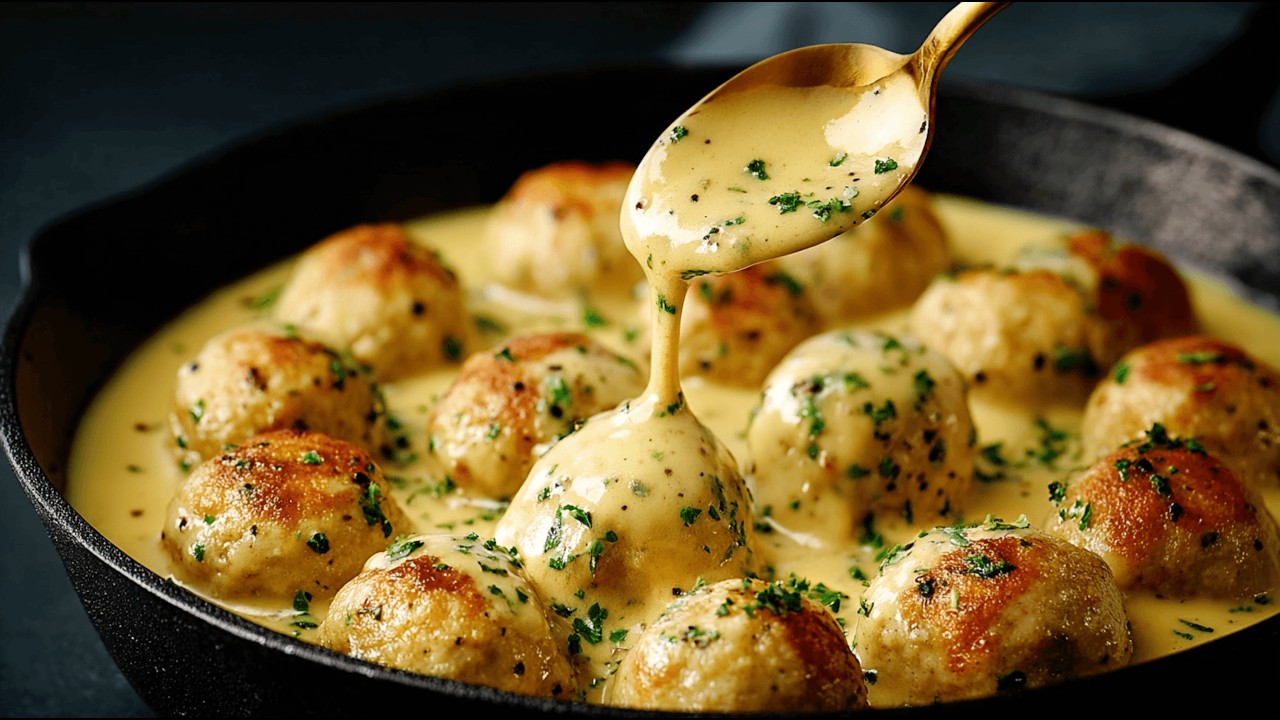 I’ve Never Had Chicken Meatballs in a Sauce This Delicious! 🔥