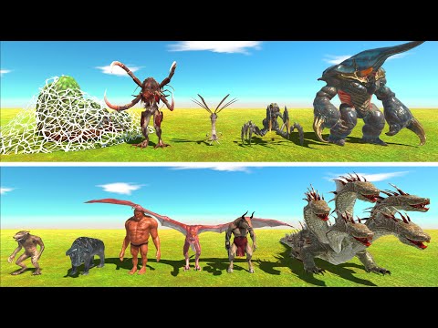 Alien Exotica VS infernals - Animal Revolt Battle Simulator