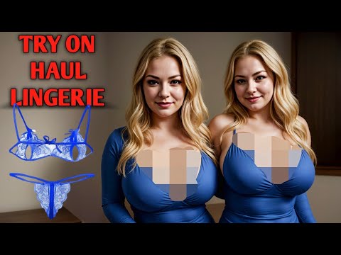 4K TRANSPARENT Night DRESSES Try On with MIRROR View| Evelyn Lynn Try Ons No bra trend