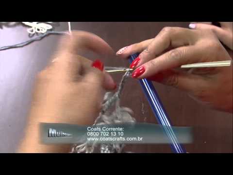 Mulher.com 29/10/2014 - Echarpe Verão Croche de Canudo por Noemi Fonseca - Parte 2