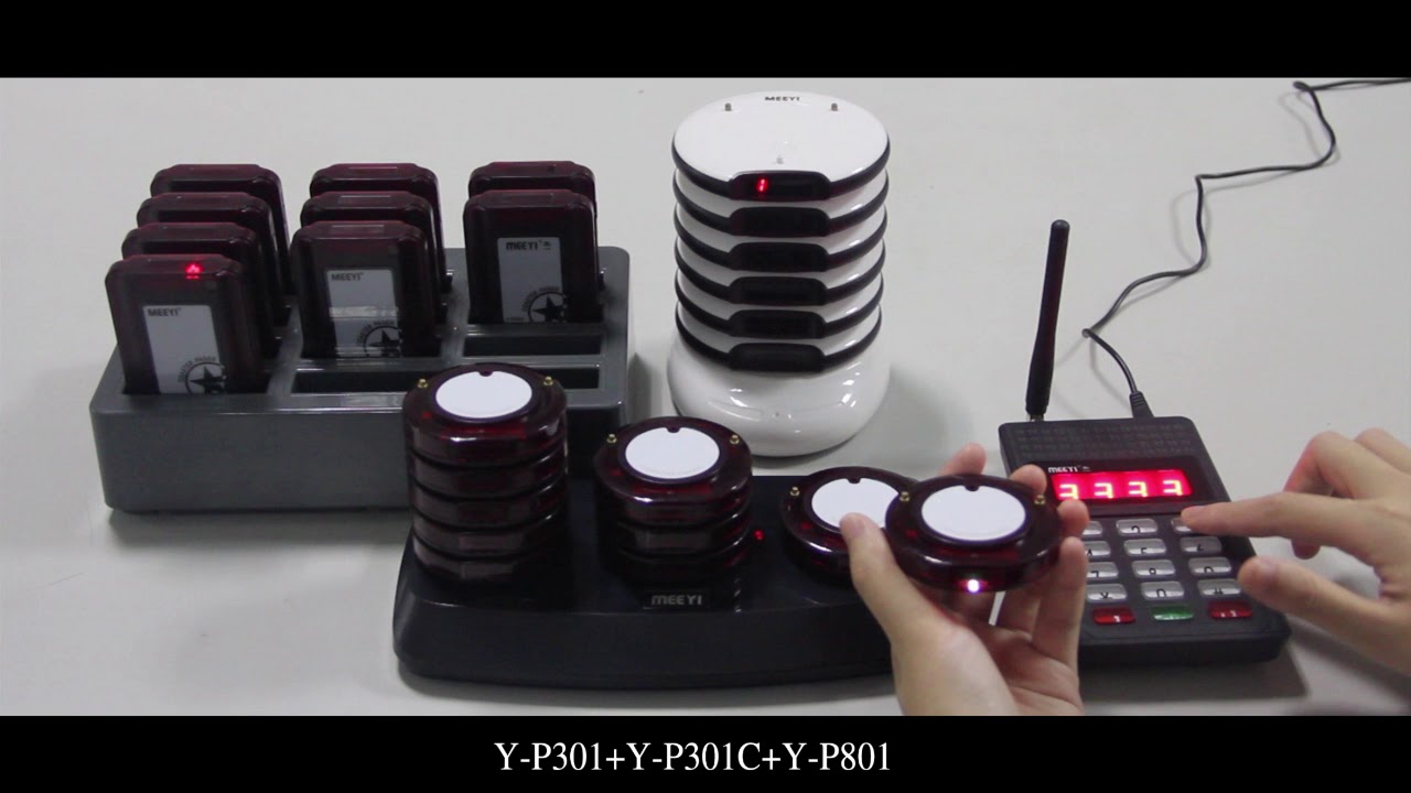 MEEYI Y P301+Y P301C+Y P801 wireless pager