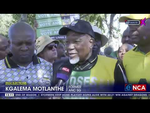 Kgalema Motlanthe campaigning for ANC on Gauteng's West Rand