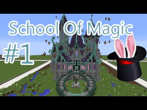 KingRayRay Ray - Minecraft Building Tutorial - School Of Magic Part 1