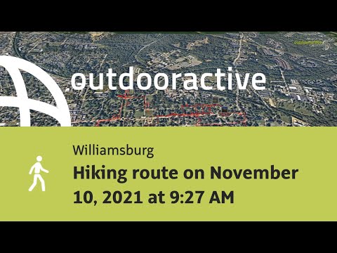 Hiking route on November 10, 2021 at 9:27 AM