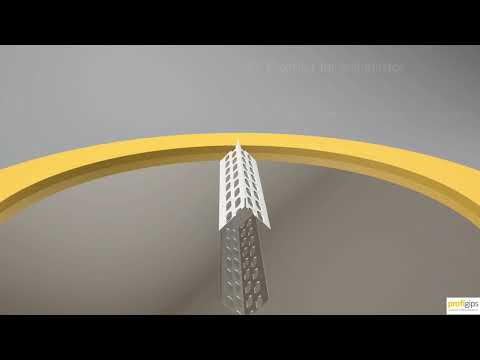 Миниатюра изображения товара Профиль примыкающий оконный Profigips С сеткой 9мм 2.4м