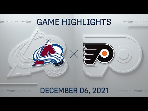 NHL Highlights | Avalanche vs. Flyers - Dec. 6, 2021