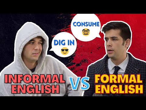 Formal VS Informal English Vocabulary