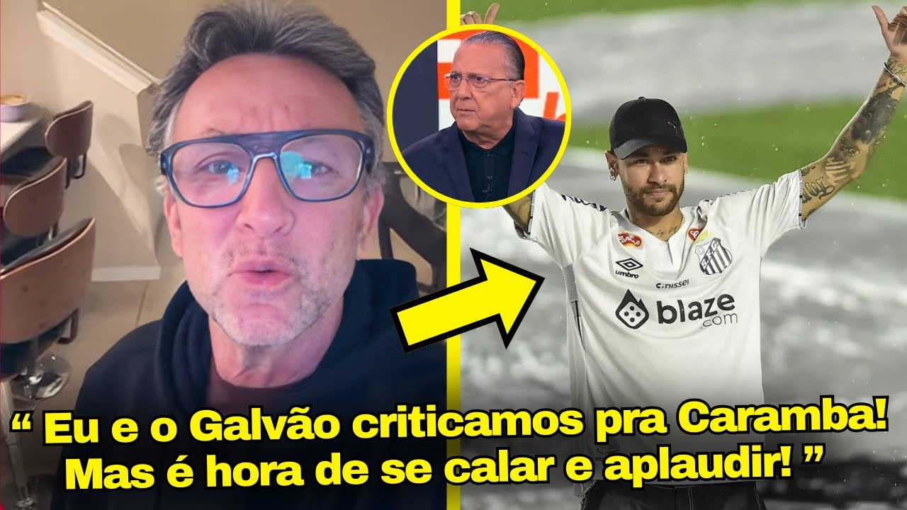VEJA O DESABAFO DO NETO E GALVÃO SOBRE APRESENTAÇÃO DO NEYMAR ONTEM PELO SANTOS