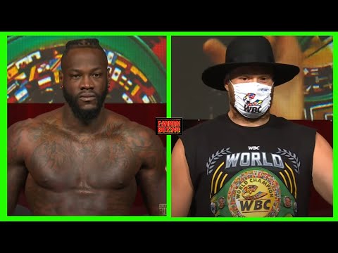 (WOW!!!) DEONTAY WILDER WEIGHS IN “MASSIVE” 238LBS, TYSON FURY HEAVIEST OF CAREER AT 277LBS!