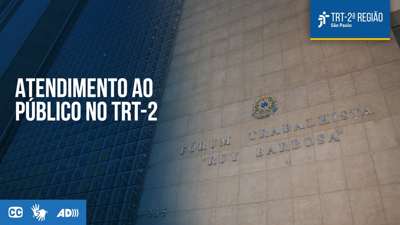 Atendimento ao público no TRT-2