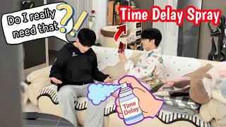 Download lagu Giving My Boyfriend Something For 'Longer'...💕 Time Delay Spray Prank On Husband [Gay Couple BL] mp3