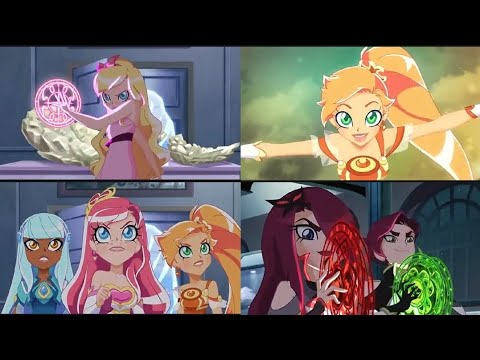 Lolirock - Season 1 Episode 9|Trio Princesses Transformations (Instrumental Scene)