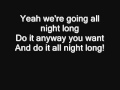 Buckcherry - All night long (lyrics)