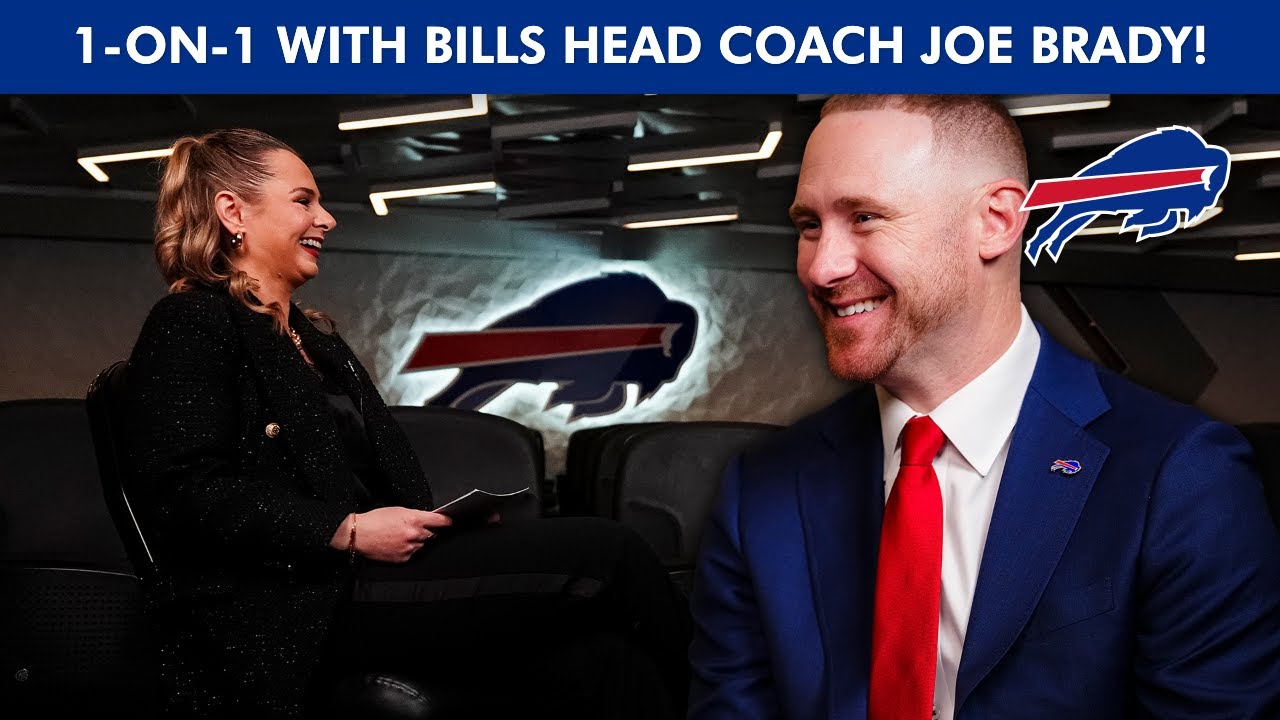 Exclusive 1-on-1 | Head Coach Joe Brady Talks Culture, Energy, Love And More! | Buffalo Bills