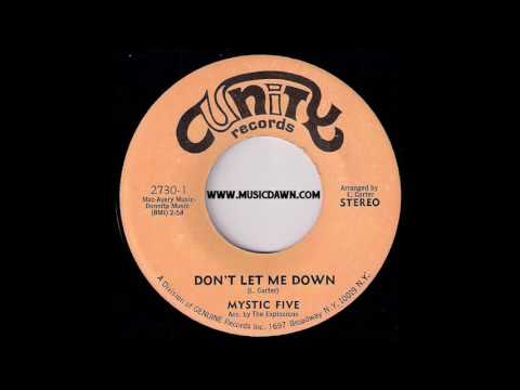 Mystic Five Acc. By The Explosions - Don't Let Me Down [Unity] Sweet Soul Funk 45 Video