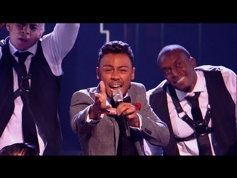 Marcus Collins does his best Freddie Mercury - The X Factor 2011 Live Show 6 - itv.com/xfactor