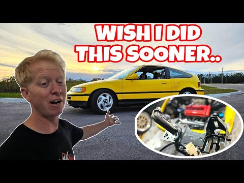 Ultimate CRX Cable To Hydraulic Clutch Pedal Conversion + Review! | Hush Performance