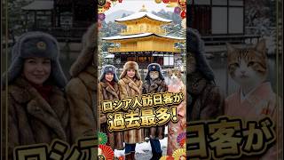 【ロシア人訪日客が倍増中】ウクライナ情勢の影で日本が「癒やしの聖地」に？ビザ神対応と円安がもたらす意外な友好の形 #ニュース #猫 #ロシア #インバウンド #友好