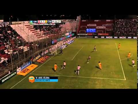 Gol de Ariel Cólzera Unión 3-1 Crucero del Norte