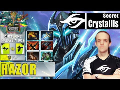 SECRET vs THUNDER | CRYSTALLIS IMBA RAZOR CARRY BUILD | ESL ONE MALAYSIA 2022 Dota 2 Highlights
