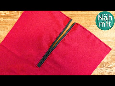 Reißverschluss nachträglich in Kleidung einnähen | Grundkurs Nähen | Näh mit mir