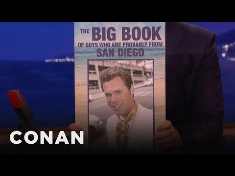 Big Book Of Guys Who Are Probably From San Diego & Other Books That Didn’t Sell | CONAN on TBS