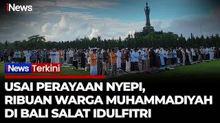 Download lagu Suasana Salat Idulfitri Ribuan Warga Muhammadiyah di Denpasar Usai Berakhirnya Perayaan Nyepi mp3