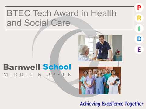 BTEC Health and Social Care Level 2 (2022)