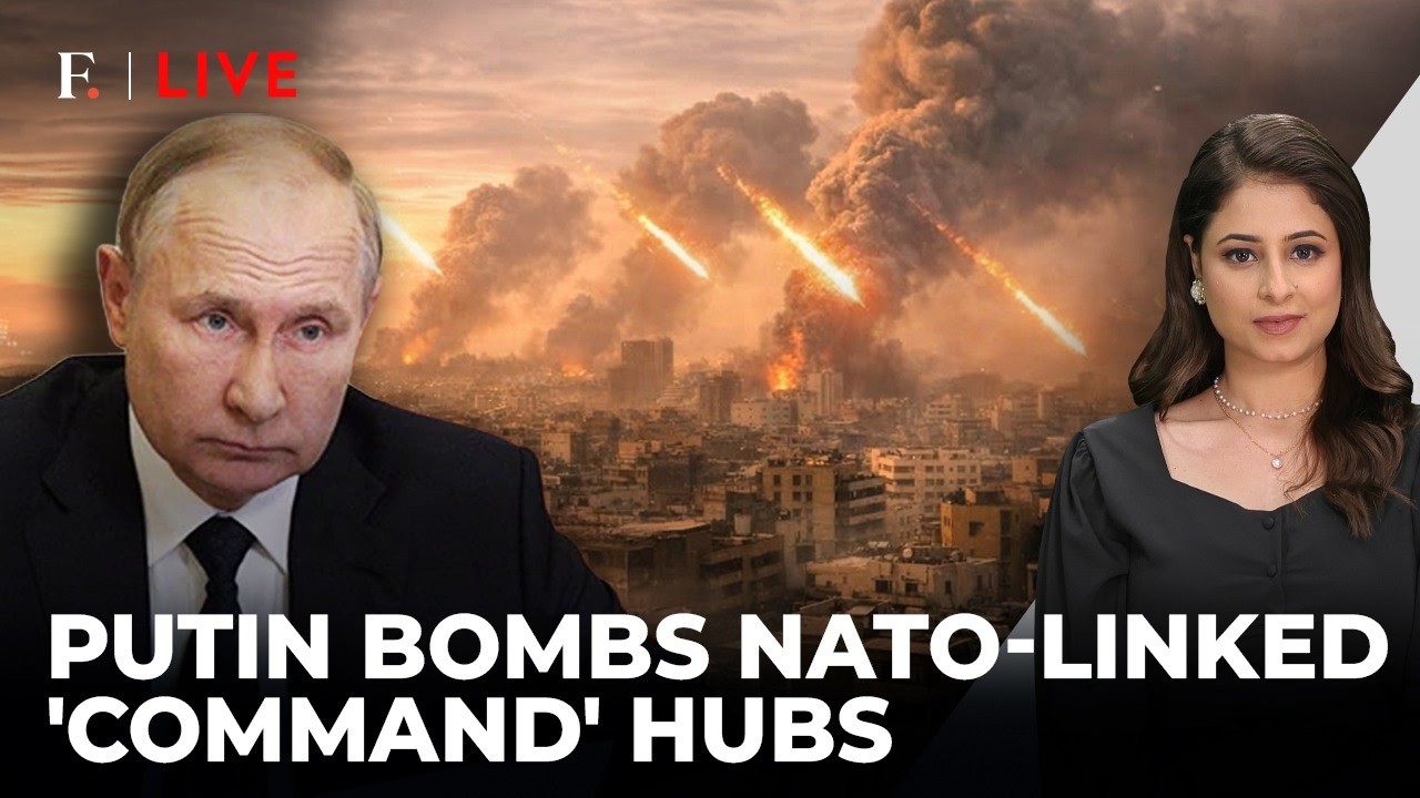 Putin Goes After Ukraine's 'Decision Centres', Strikes NATO-Linked Arms Sites | Firstpost Live