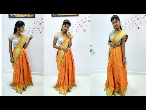 #Lehenga saree draping / #Drshti dhami inspired look / #How drape saree as a lehenga / #lehengasaree