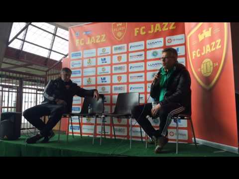 Ottelun jälkeinen lehdistötilaisuus FC Jazz - KPV 11.6.