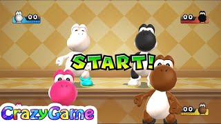 Mario Party 9 Garden Battle #10 Black and White Yoshi Gameplay (Master CPU)