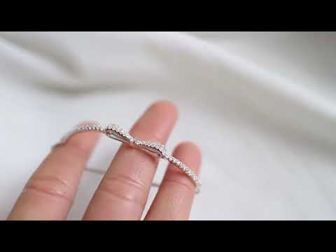 Diamond Bolo Bracelet Sterling Silver
