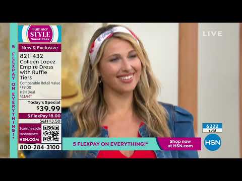 Colleen Lopez Empire Dress with Ruffle Tiers