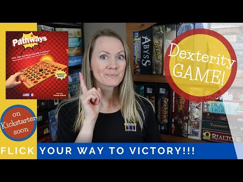 PATHWAYS | A Dexterity, Flicking Game Overview, Playthrough with Kim & Louis, and Review