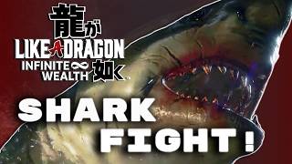 Fighting A Giant Shark In Like A Dragon: Infinite Wealth!